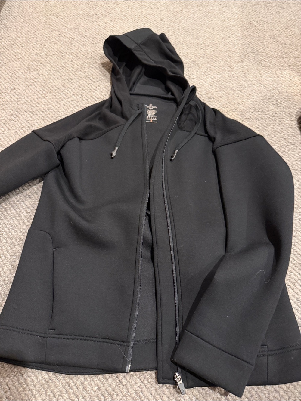 Women’s Sweaty Betty Black Hooded Zip Jacket